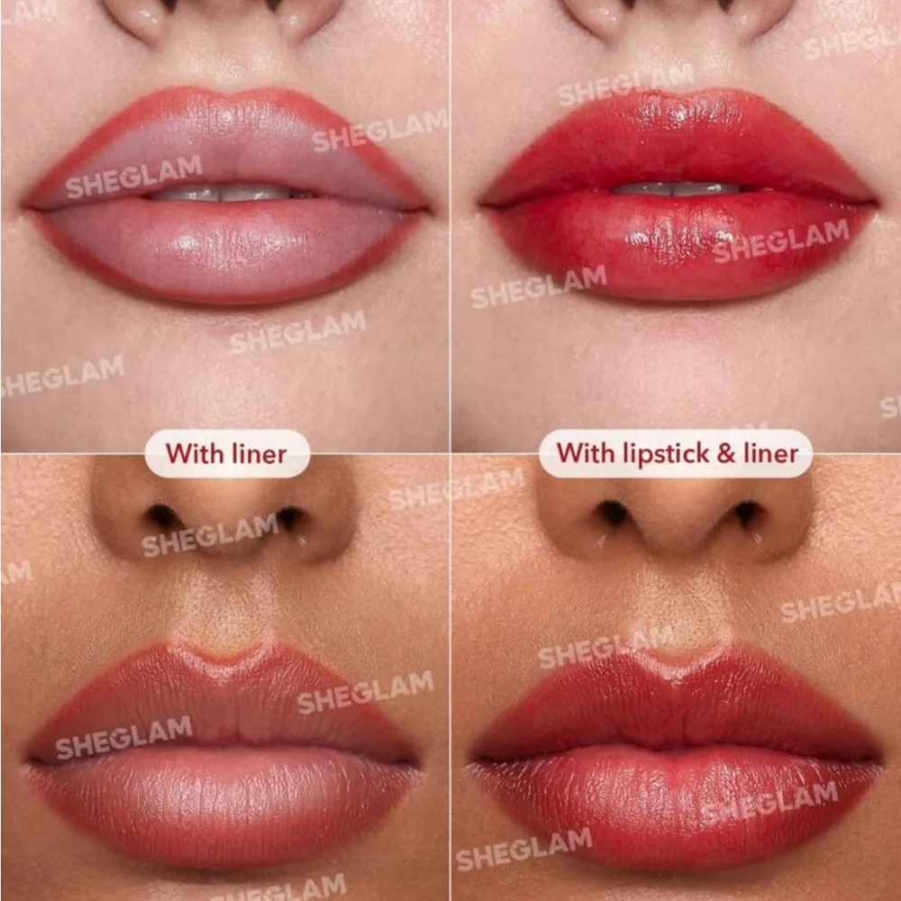 SHEGLAM Glam 101 Sheer Tinted Lipstick & Liner Duo-Strawberry Sorbet